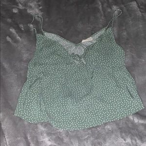 Cute Size M Polka Dot Tank Crop Top